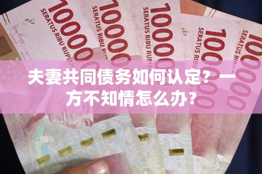 北京夫妻共同债务如何认定？一方不知情怎么办？